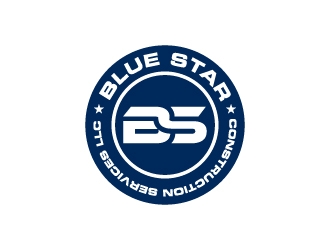 Blue Star Construction Services LLC logo design by Janee