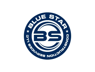 Blue Star Construction Services LLC logo design by Janee