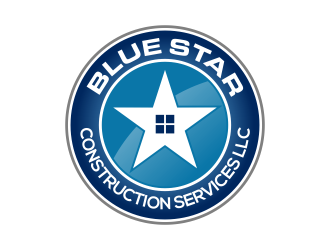 Blue Star Construction Services LLC logo design by ingepro