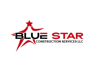Blue Star Construction Services LLC logo design by fawadyk