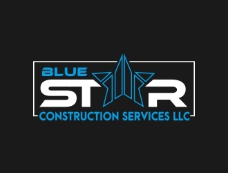 Blue Star Construction Services LLC logo design by Mailla