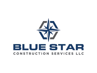 Blue Star Construction Services LLC logo design by Fear