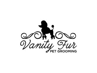 Vanity Fur pet grooming logo design by bcendet