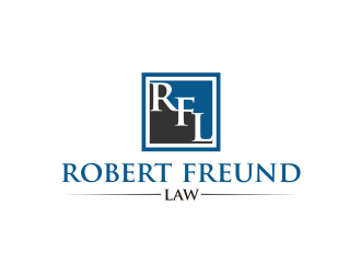 Robert Freund Law logo design by R-art