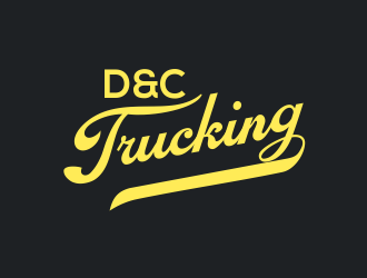 D&C Trucking logo design by dgrafistudio