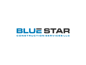 Blue Star Construction Services LLC logo design by asyqh