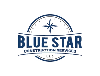 Blue Star Construction Services LLC logo design by Fear