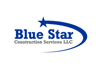 Blue Star Construction Services LLC logo design by rdbentar