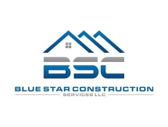 Blue Star Construction Services LLC logo design by sabyan