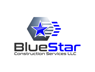 Blue Star Construction Services LLC logo design by AisRafa