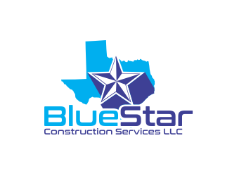 Blue Star Construction Services LLC logo design by AisRafa