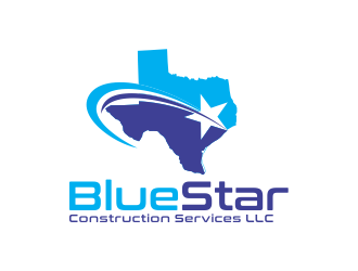 Blue Star Construction Services LLC logo design by AisRafa