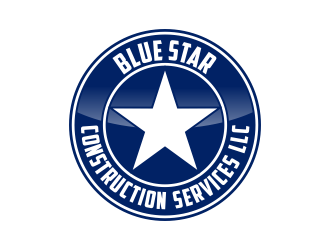 Blue Star Construction Services LLC logo design by Kruger
