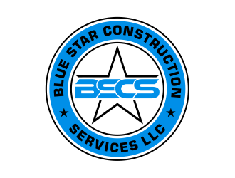 Blue Star Construction Services LLC logo design by cintoko