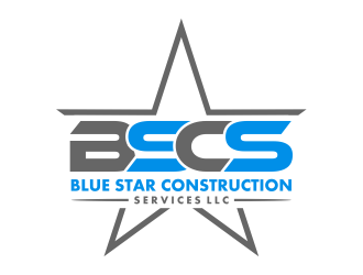 Blue Star Construction Services LLC logo design by cintoko