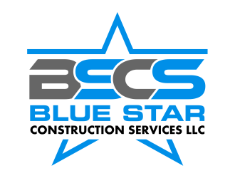 Blue Star Construction Services LLC logo design by cintoko