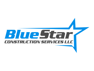 Blue Star Construction Services LLC logo design by cintoko