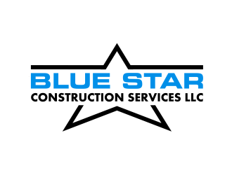 Blue Star Construction Services LLC logo design by cintoko