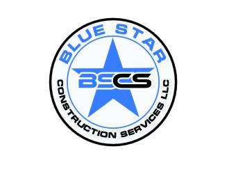 Blue Star Construction Services LLC logo design by berkahnenen