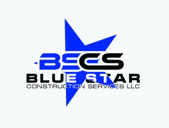 Blue Star Construction Services LLC logo design by berkahnenen