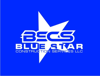 Blue Star Construction Services LLC logo design by berkahnenen