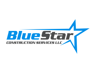 Blue Star Construction Services LLC logo design by cintoko