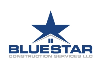 Blue Star Construction Services LLC logo design by ElonStark