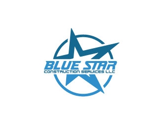 Blue Star Construction Services LLC logo design by Mad_designs