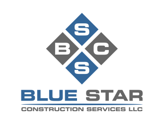 Blue Star Construction Services LLC logo design by cintoko