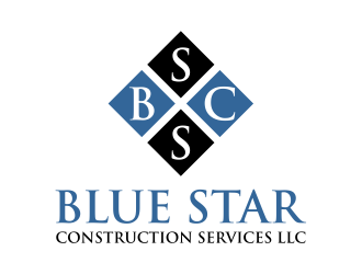 Blue Star Construction Services LLC logo design by cintoko