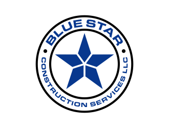Blue Star Construction Services LLC logo design by maseru
