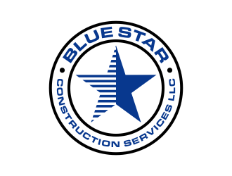 Blue Star Construction Services LLC logo design by maseru