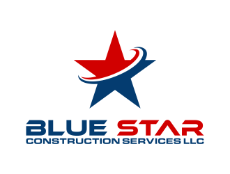 Blue Star Construction Services LLC logo design by maseru