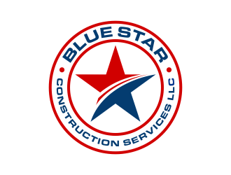 Blue Star Construction Services LLC logo design by maseru