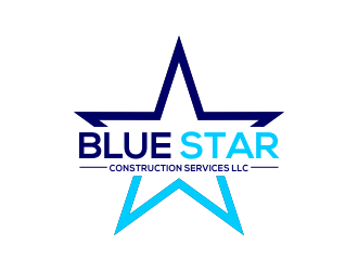 Blue Star Construction Services LLC logo design by done