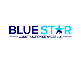 Blue Star Construction Services LLC logo design by done
