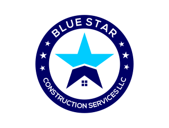Blue Star Construction Services LLC logo design by done