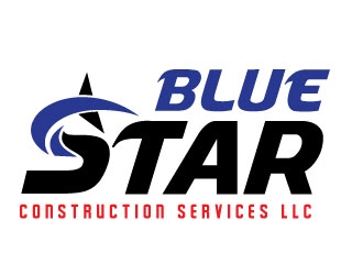 Blue Star Construction Services LLC logo design by REDCROW