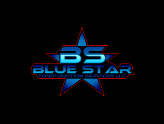 Blue Star Construction Services LLC logo design by Dhieko