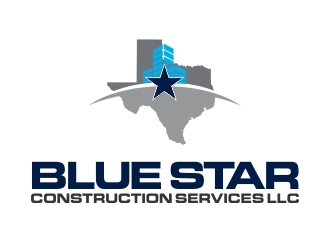 Blue Star Construction Services LLC logo design by crearts