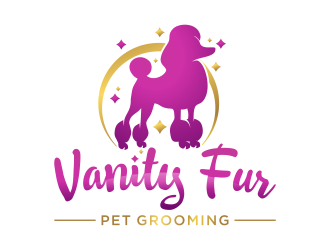 Vanity Fur pet grooming logo design by LOVECTOR