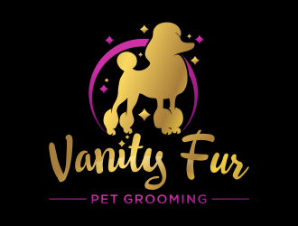 Vanity Fur pet grooming logo design by LOVECTOR