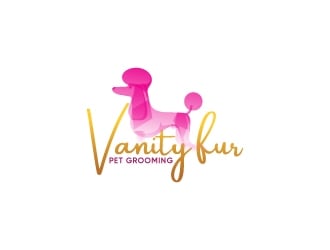 Vanity Fur pet grooming logo design by Erasedink