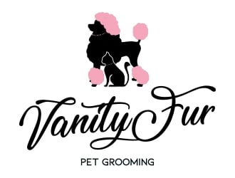 Vanity Fur pet grooming logo design by DoniDimas