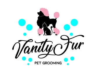 Vanity Fur pet grooming logo design by DoniDimas