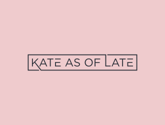 Kate as of Late logo design by ammad