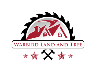 Warbird Land and Tree logo design by ROSHTEIN