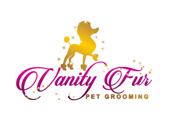 Vanity Fur pet grooming logo design by coco