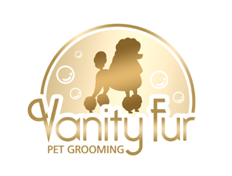 Vanity Fur pet grooming logo design by ingepro