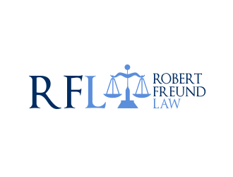 Robert Freund Law logo design by giphone